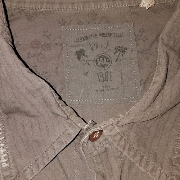 Guess Vintage Button Down Shirt XL Brown - Picture 5 of 5